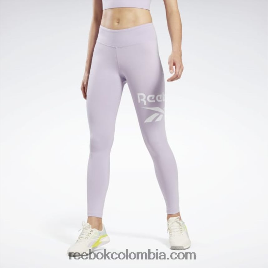 mujer oasis morado logo de identidad leggins Reebok D260LP550