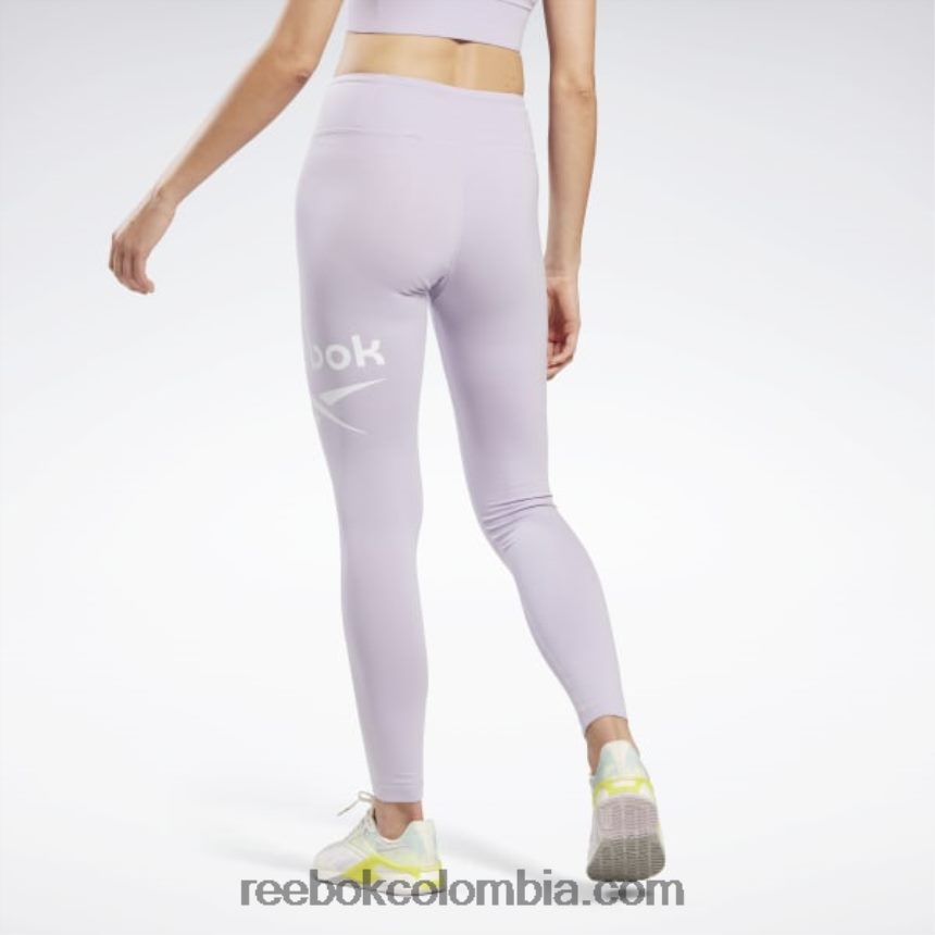 mujer oasis morado logo de identidad leggins Reebok D260LP550