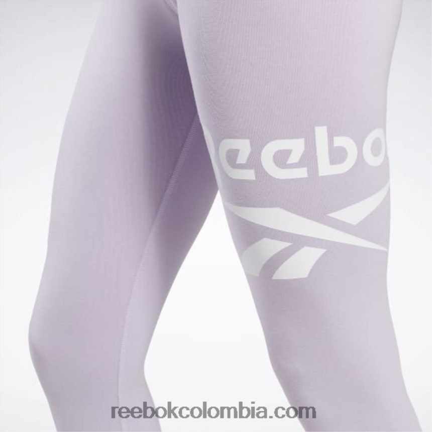 mujer oasis morado logo de identidad leggins Reebok D260LP550