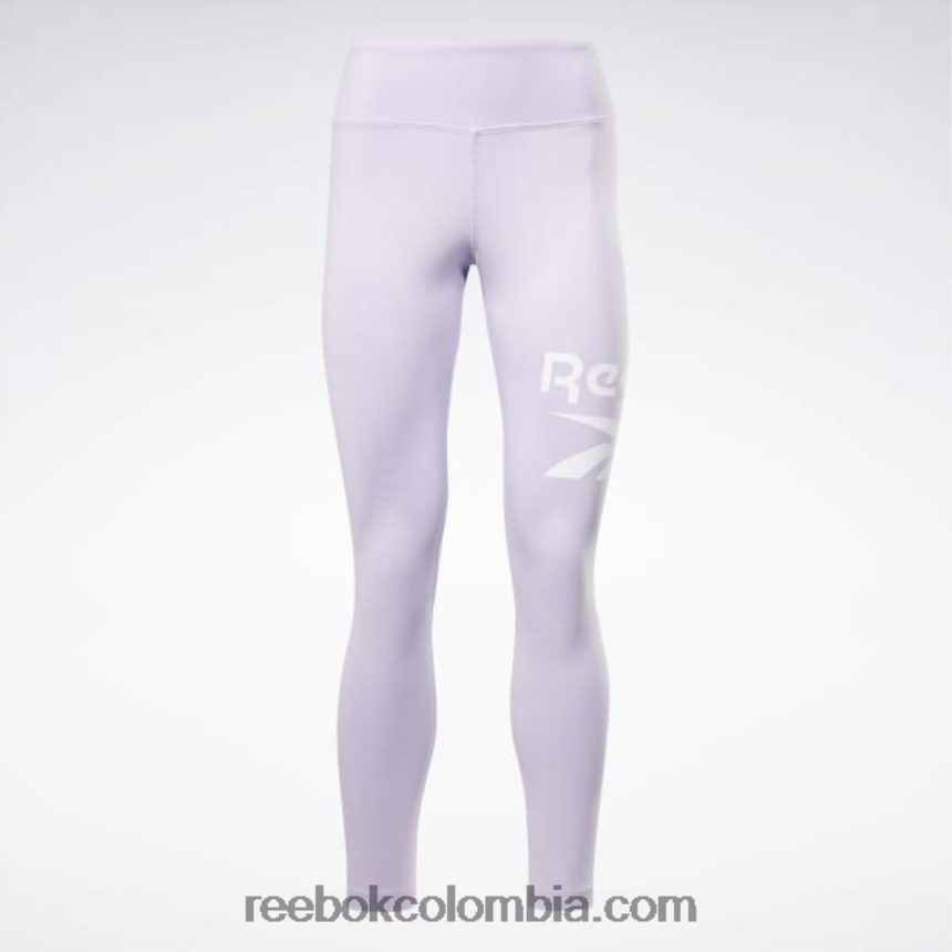 mujer oasis morado logo de identidad leggins Reebok D260LP550