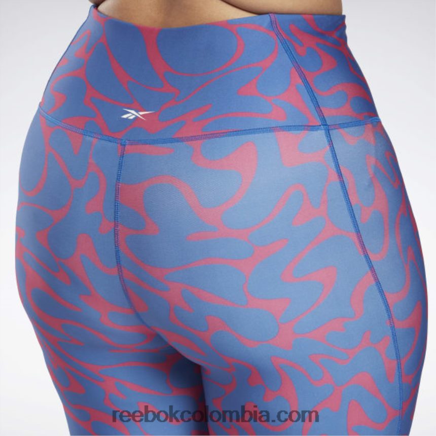 mujer rosa semi orgulloso leggins estampados listos para entrenar (tallas grandes) Reebok D260LP667