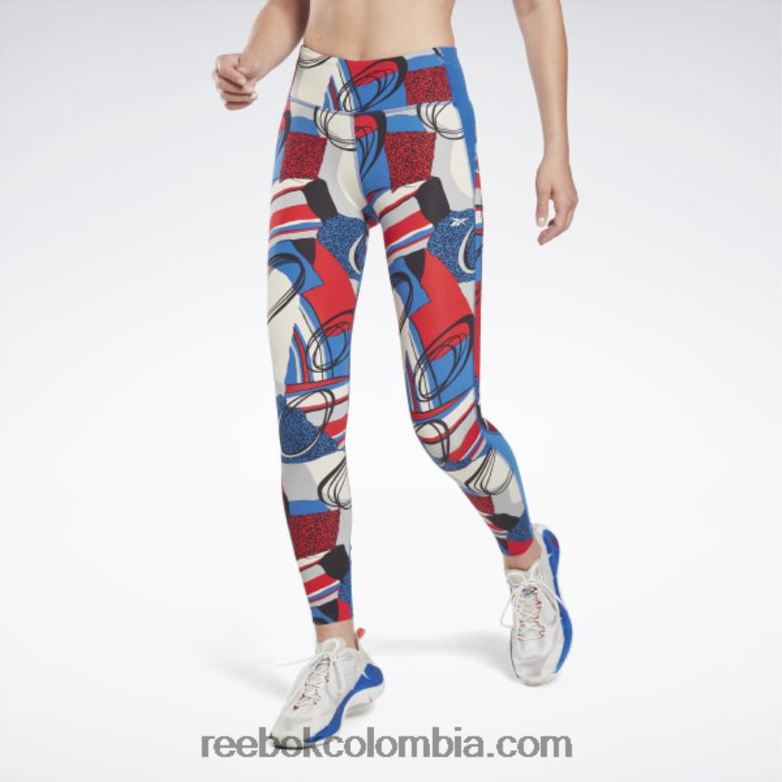 mujer vector azul lux realiza legging Reebok D260LP534