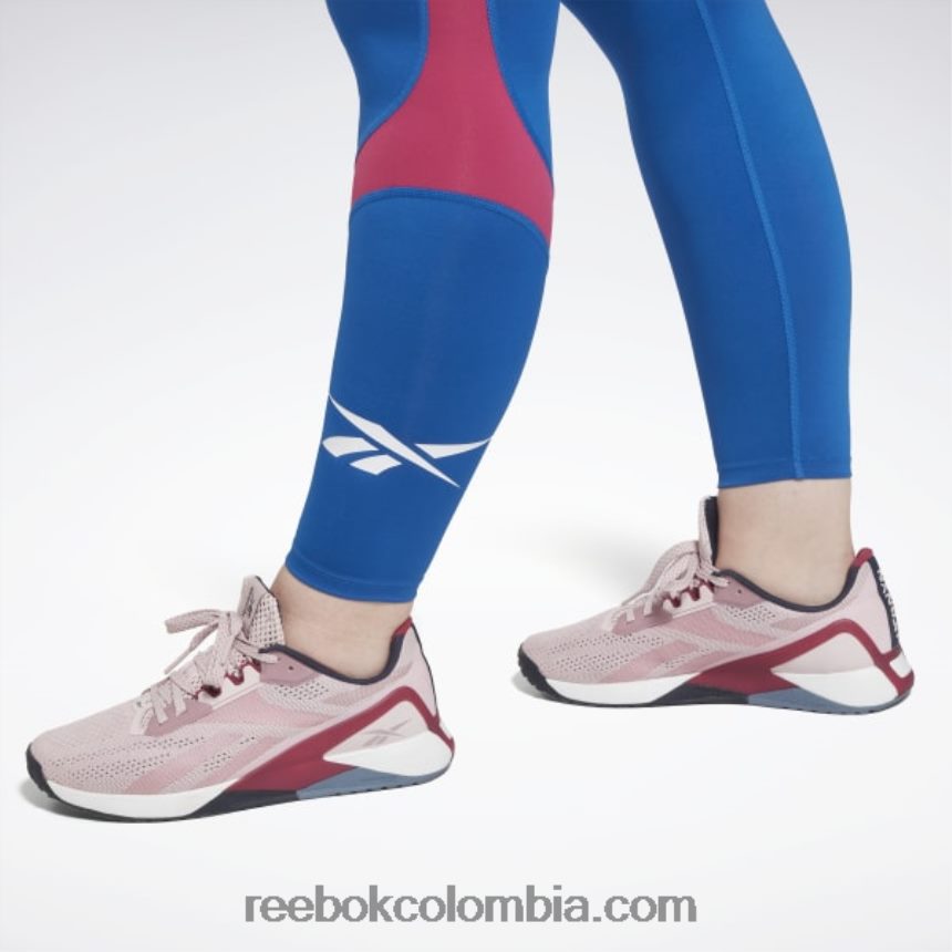 mujer vector azul mallas vectoriales listas para entrenar (tallas grandes) Reebok D260LP481