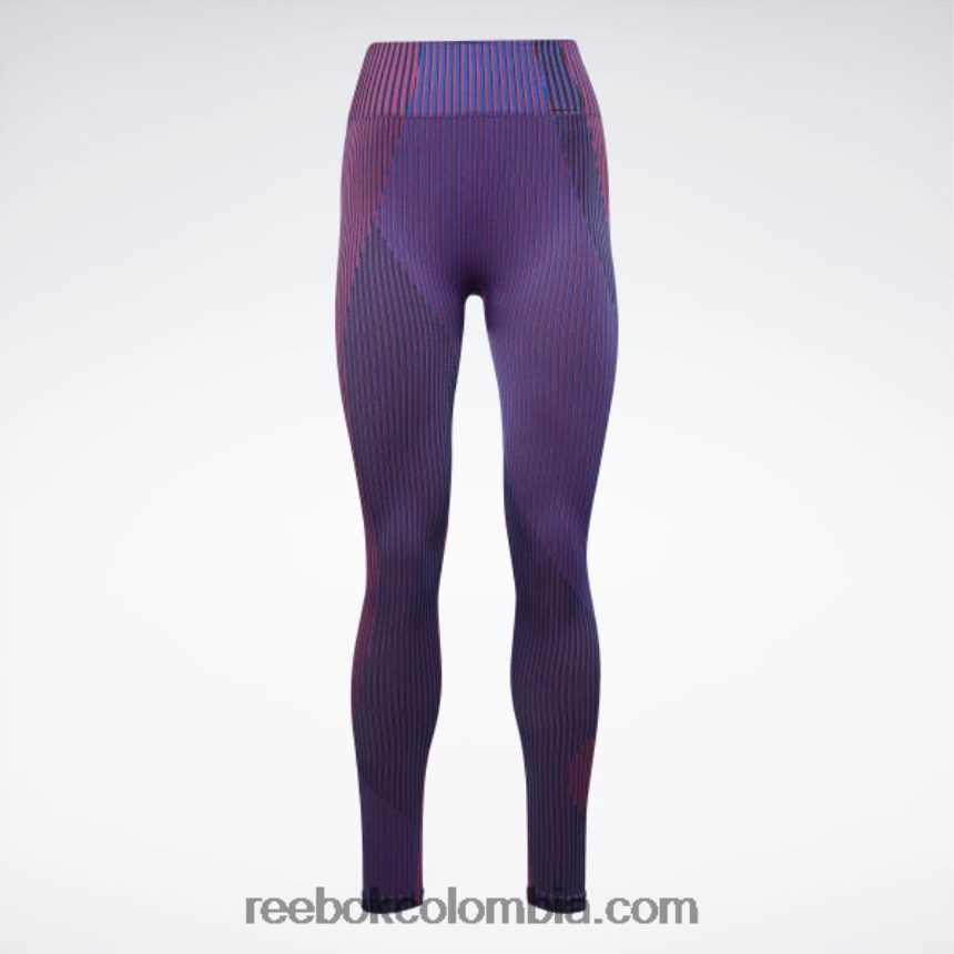 mujer vector azul united by fitness myoknit leggins sin costuras Reebok D260LP557