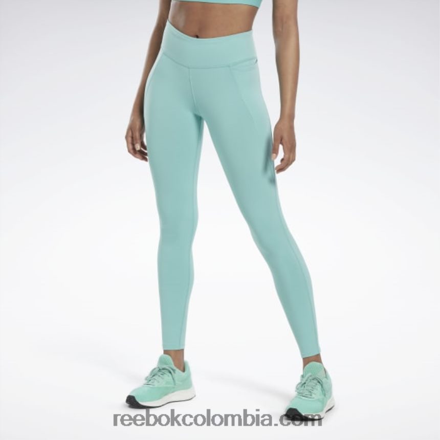 mujer verde azulado semi clásico polainas de lujo Reebok D260LP442