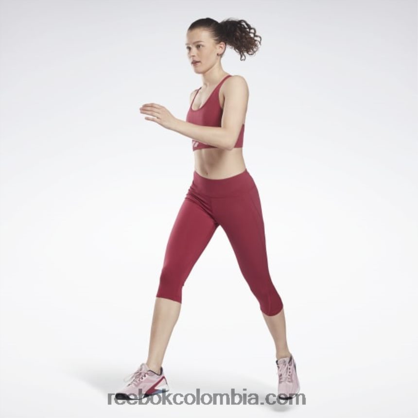 ponche de bayas leggins capri de malla listos para entrenar Reebok D260LP992
