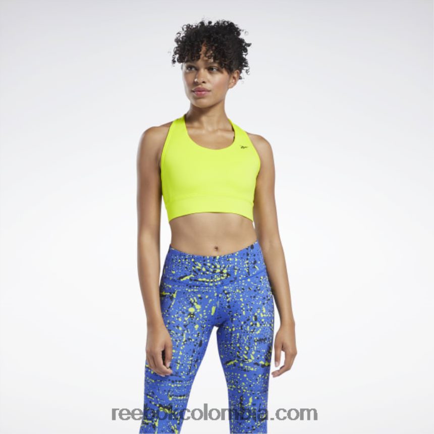 mujer amarillo acido sujetador de alto impacto running essentials Reebok D260LP484
