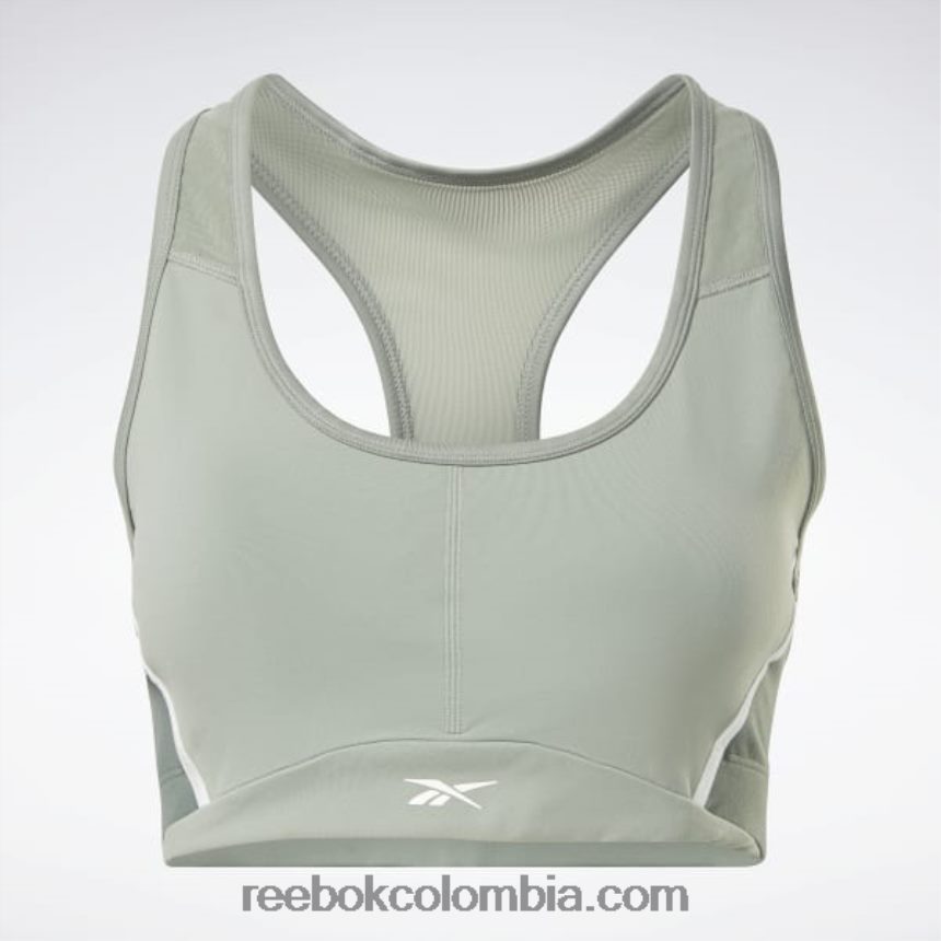 mujer armonía verde sujetador lux racer con diseño colour block y relleno Reebok D260LP658