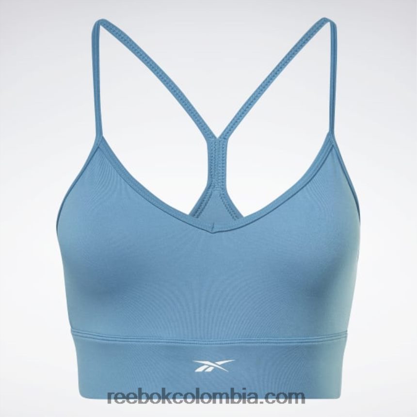 mujer azul acero s23-r sujetador deportivo listo para entrenar Reebok D260LP575