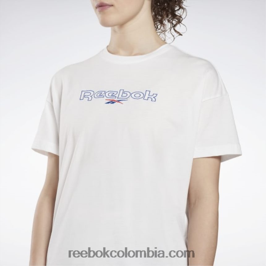 mujer blanco camiseta de marca Reebok D260LP727