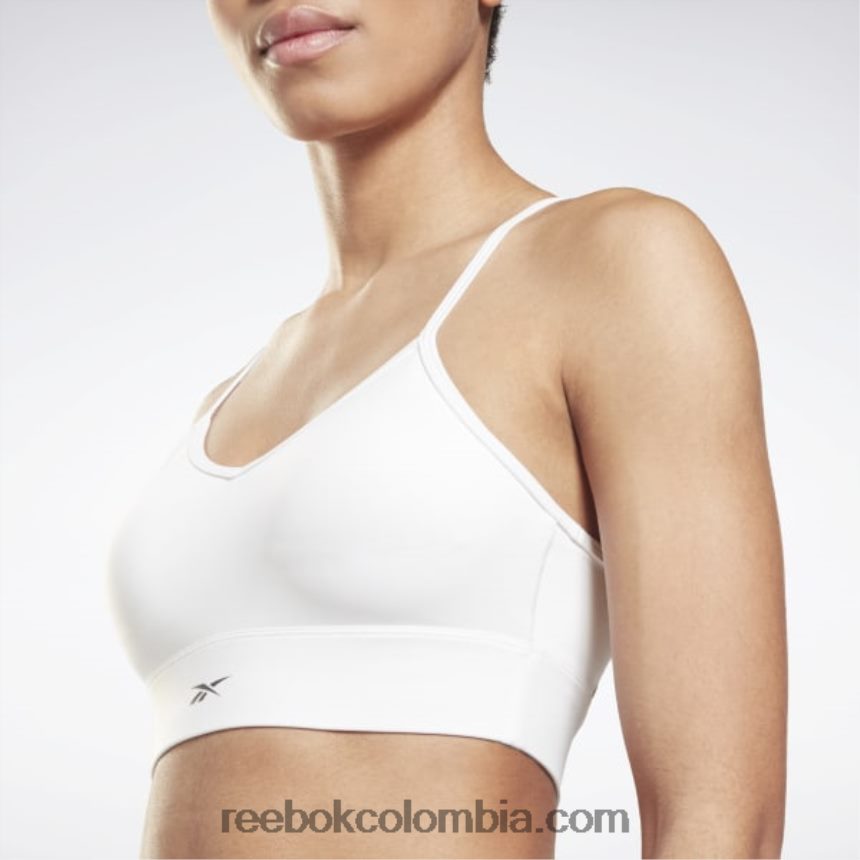 mujer blanco sujetador deportivo listo para entrenar Reebok D260LP593