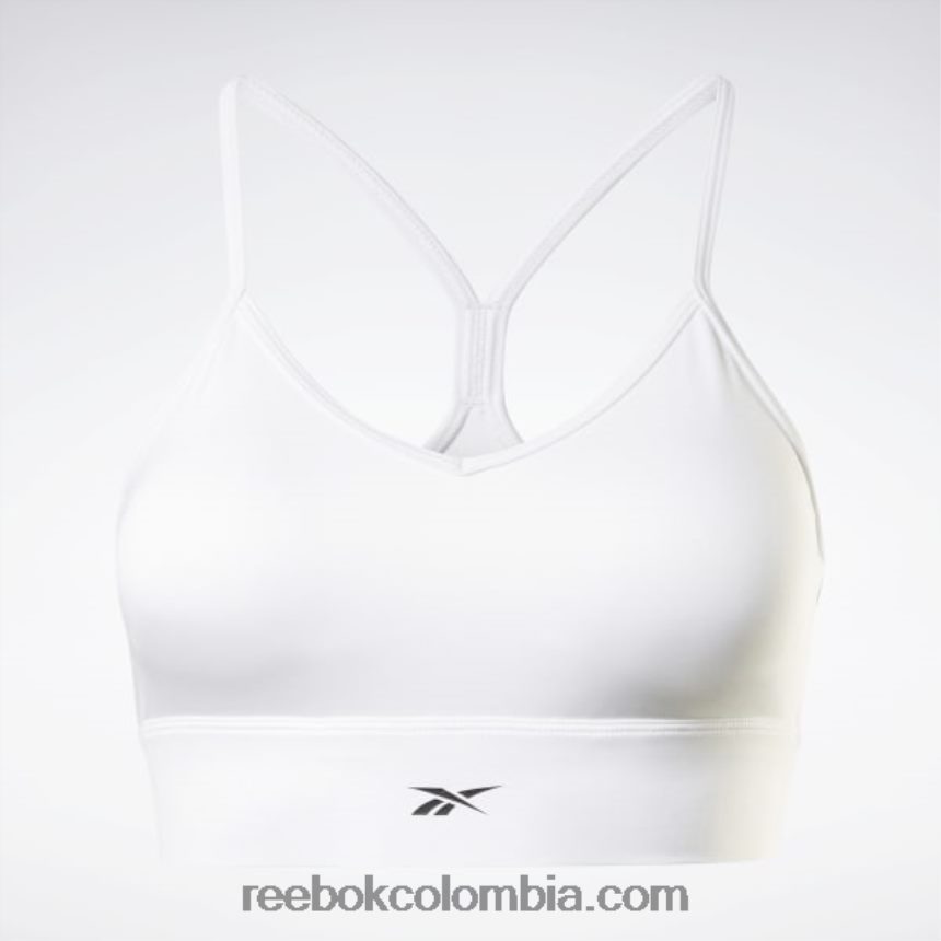 mujer blanco sujetador deportivo listo para entrenar Reebok D260LP593