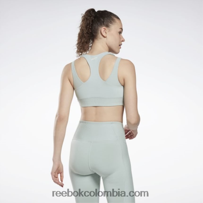 mujer gris junto al mar sujetador con capas de estudio Reebok D260LP712