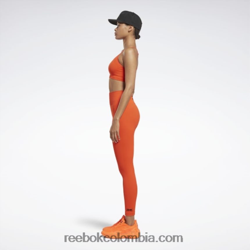 mujer última naranja sujetador sin costuras victoria beckham light-impact Reebok D260LP834