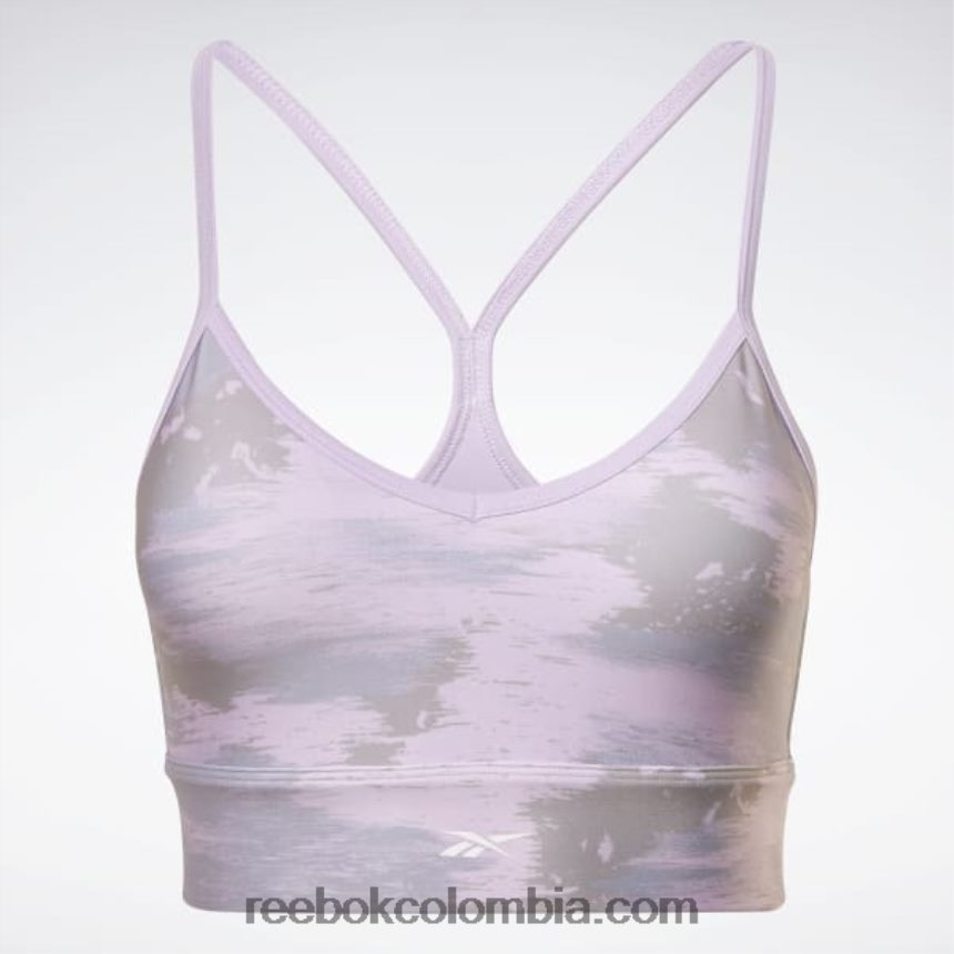 mujer neblina violeta brasier con estampado de camuflaje Reebok D260LP662