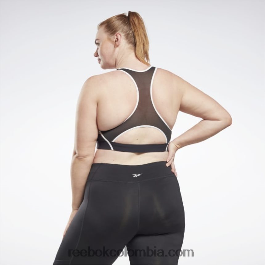 mujer negro Sujetador lux racer con relleno colorblock (talla grande) Reebok D260LP769