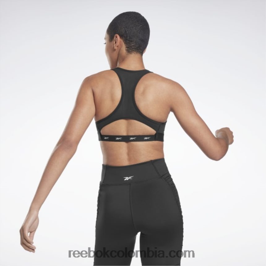 mujer negro sujetador deportivo lux vector racer Reebok D260LP394