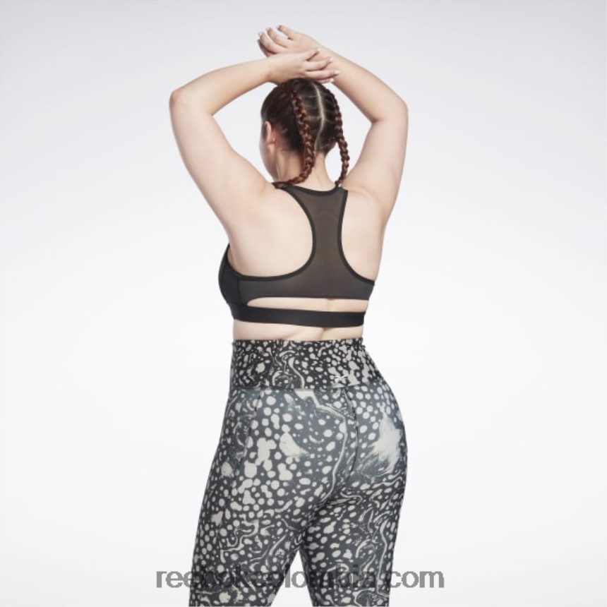 mujer negro sujetador deportivo lux vector racer (talla grande) Reebok D260LP840