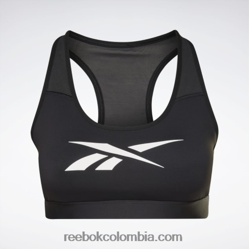 mujer negro sujetador deportivo lux vector racer (talla grande) Reebok D260LP840