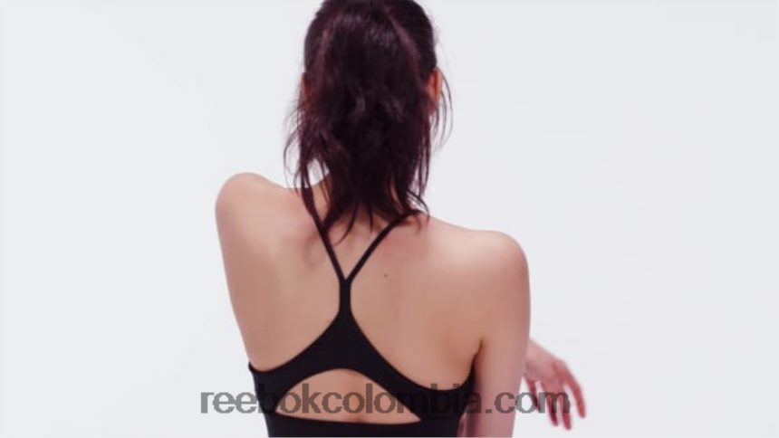 mujer noche negra sujetador deportivo listo para entrenar Reebok D260LP371