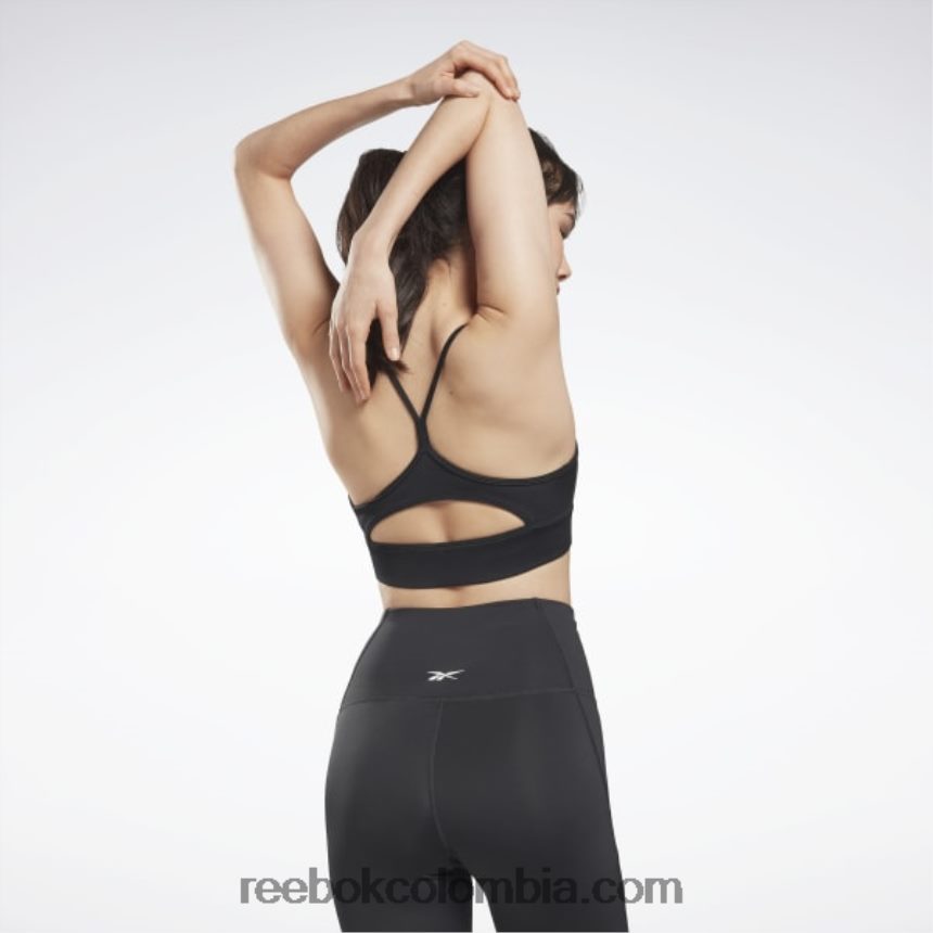 mujer noche negra sujetador deportivo listo para entrenar Reebok D260LP371