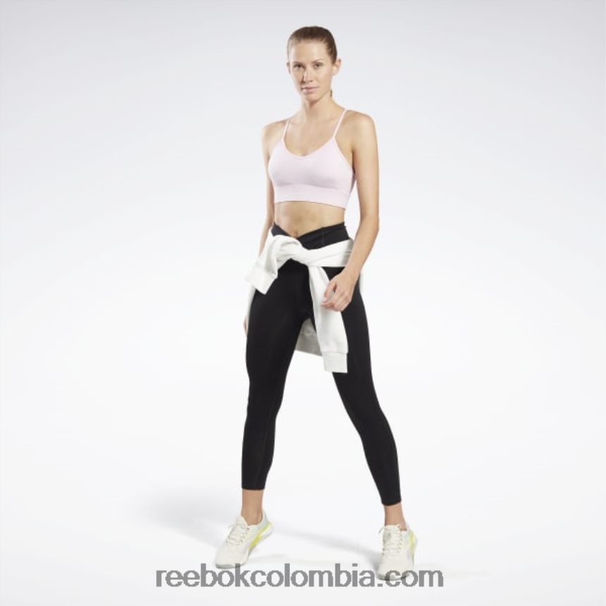mujer píxel rosa sujetador deportivo listo para entrenar Reebok D260LP673