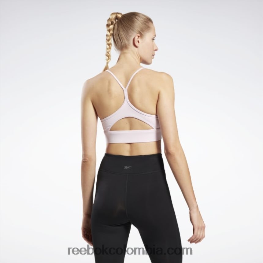 mujer píxel rosa sujetador deportivo listo para entrenar Reebok D260LP673