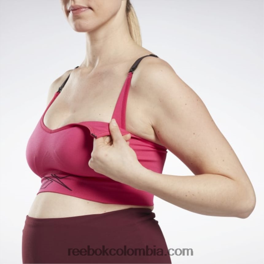 mujer persecución rosa sujetador deportivo de lactancia Reebok D260LP890