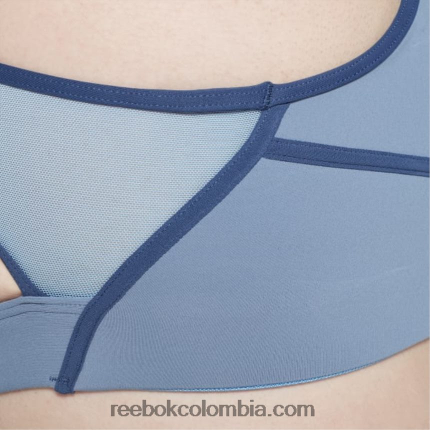 mujer pizarra azul Sujetador lux racer con relleno colorblock (talla grande) Reebok D260LP832