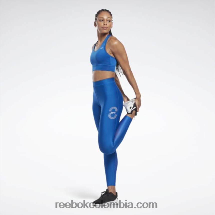 mujer vector azul sujetador de alto impacto running essentials Reebok D260LP450