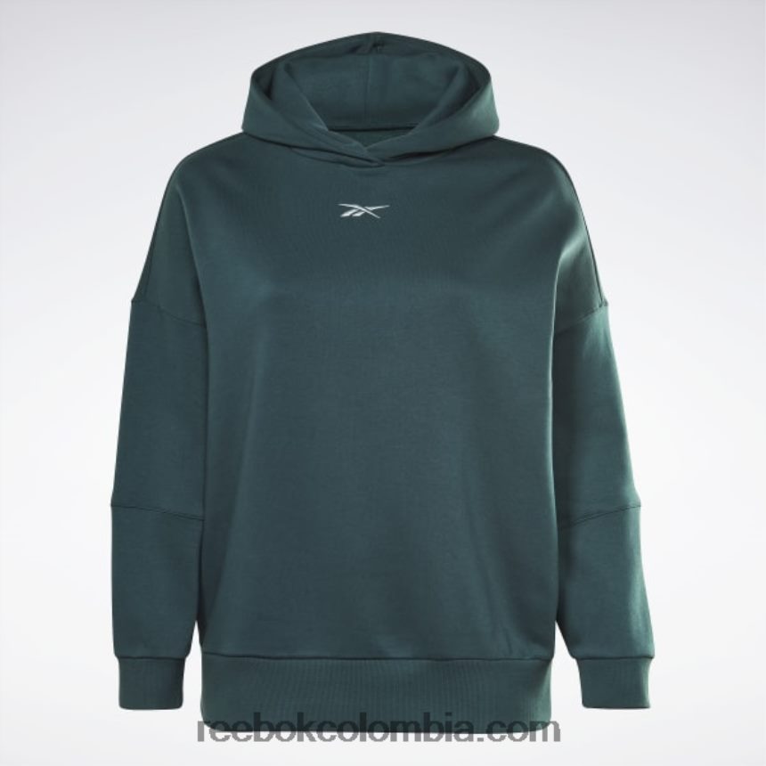 mujer bosque verde sudadera con capucha extragrande reciclada de estudio (talla grande) Reebok D260LP586