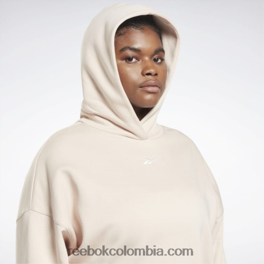 mujer crudo suave sudadera con capucha extragrande reciclada de estudio (talla grande) Reebok D260LP850