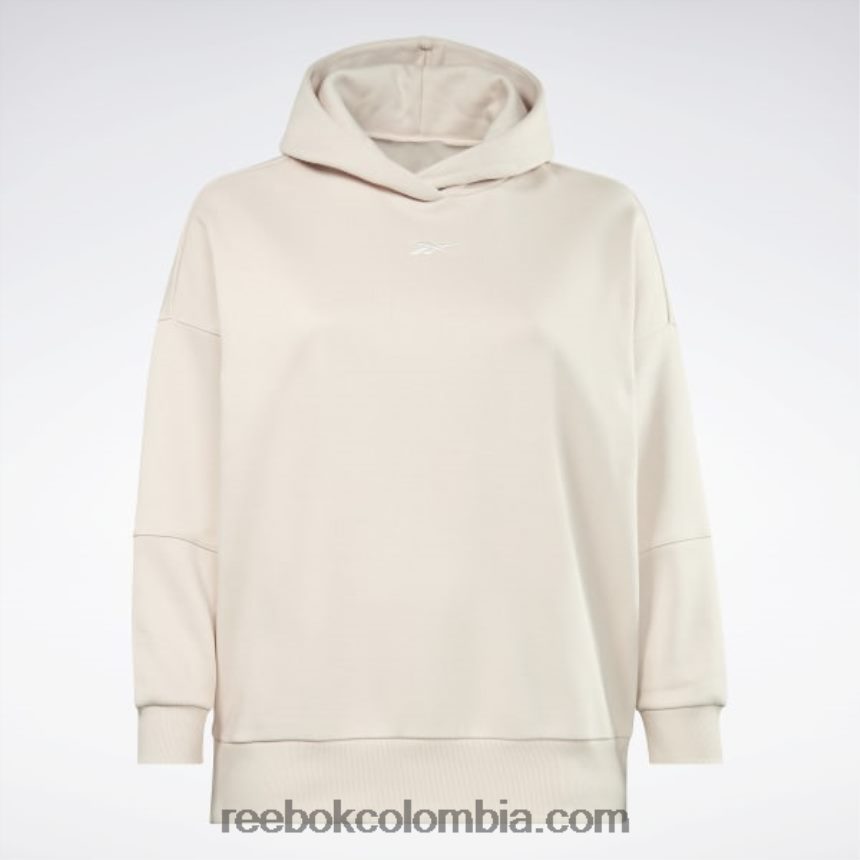 mujer crudo suave sudadera con capucha extragrande reciclada de estudio (talla grande) Reebok D260LP850