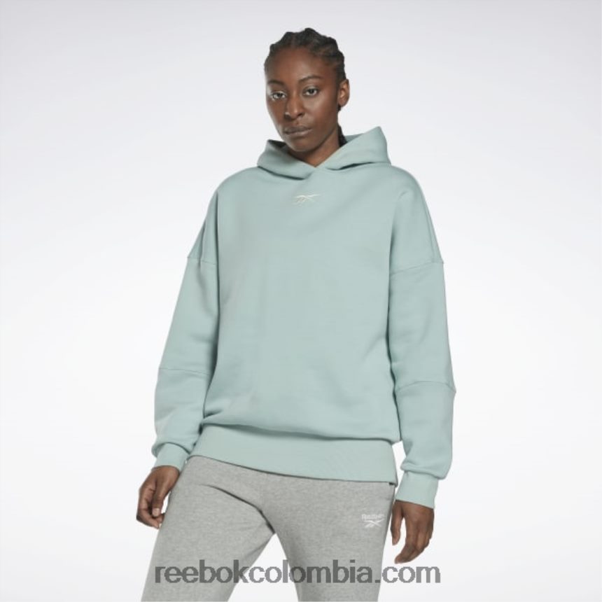 mujer gris junto al mar sudadera con capucha lux extragrande Reebok D260LP367
