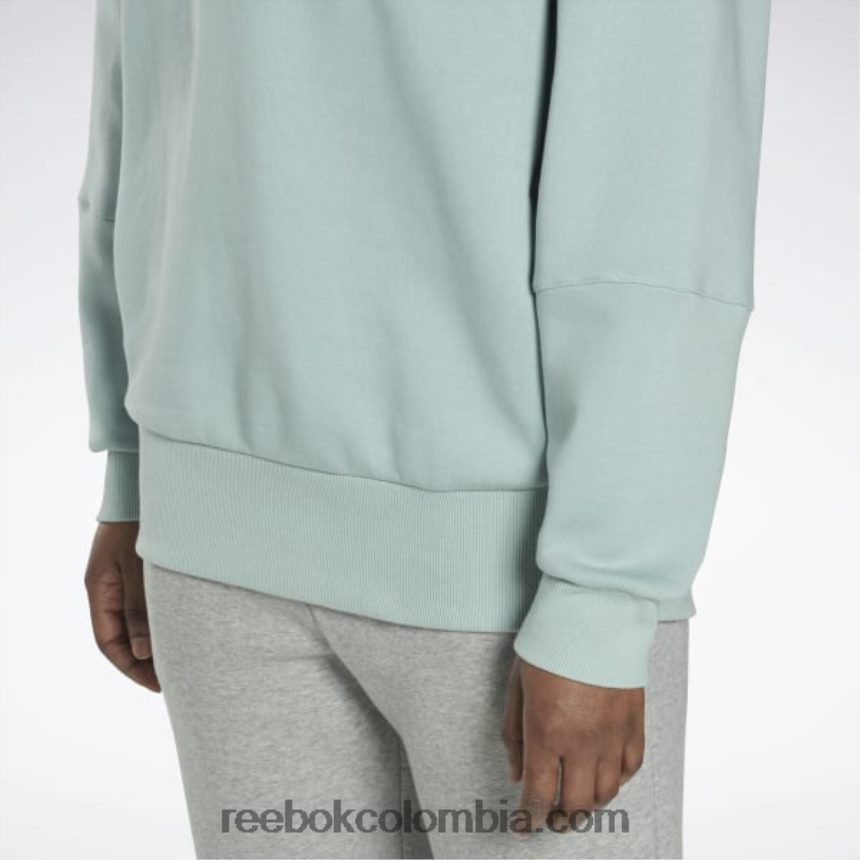 mujer gris junto al mar sudadera con capucha lux extragrande Reebok D260LP367