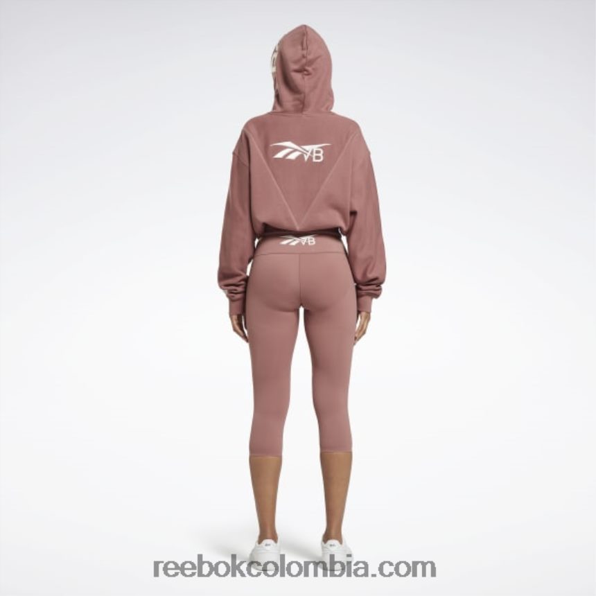 mujer tierra reseca sudadera corta con logo victoria beckham Reebok D260LP617