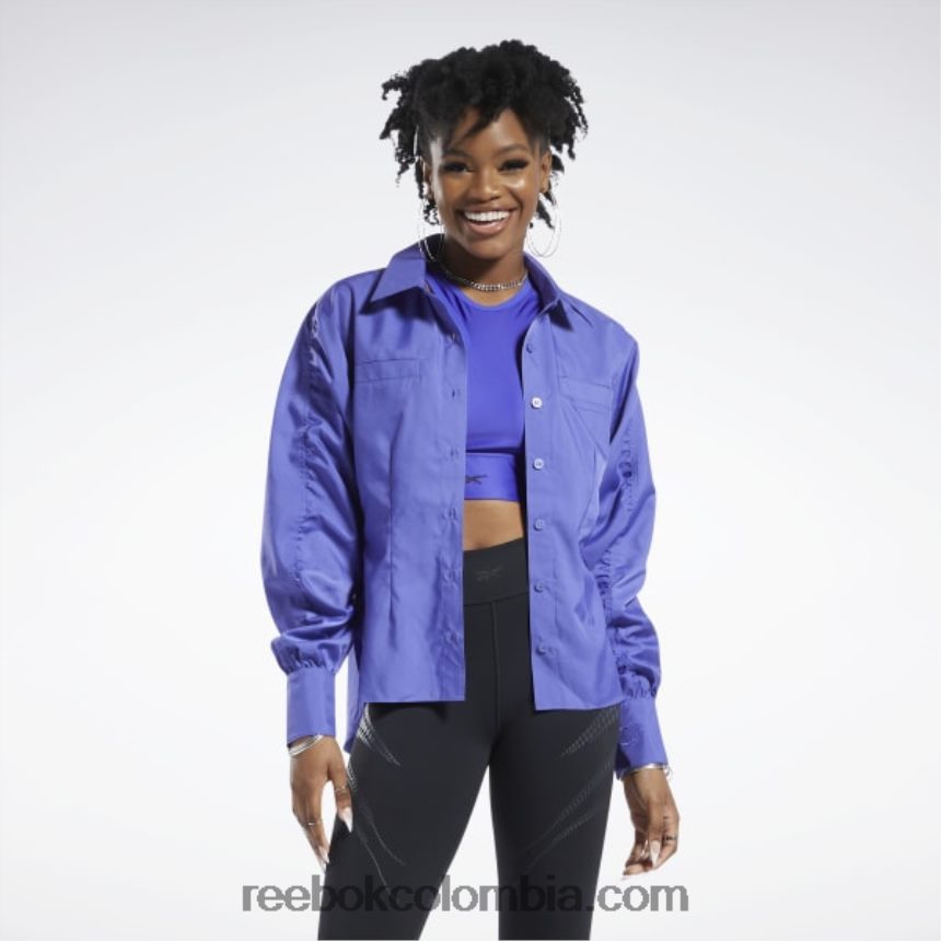 mujer ambiente morado cardi b parte superior Reebok D260LP457