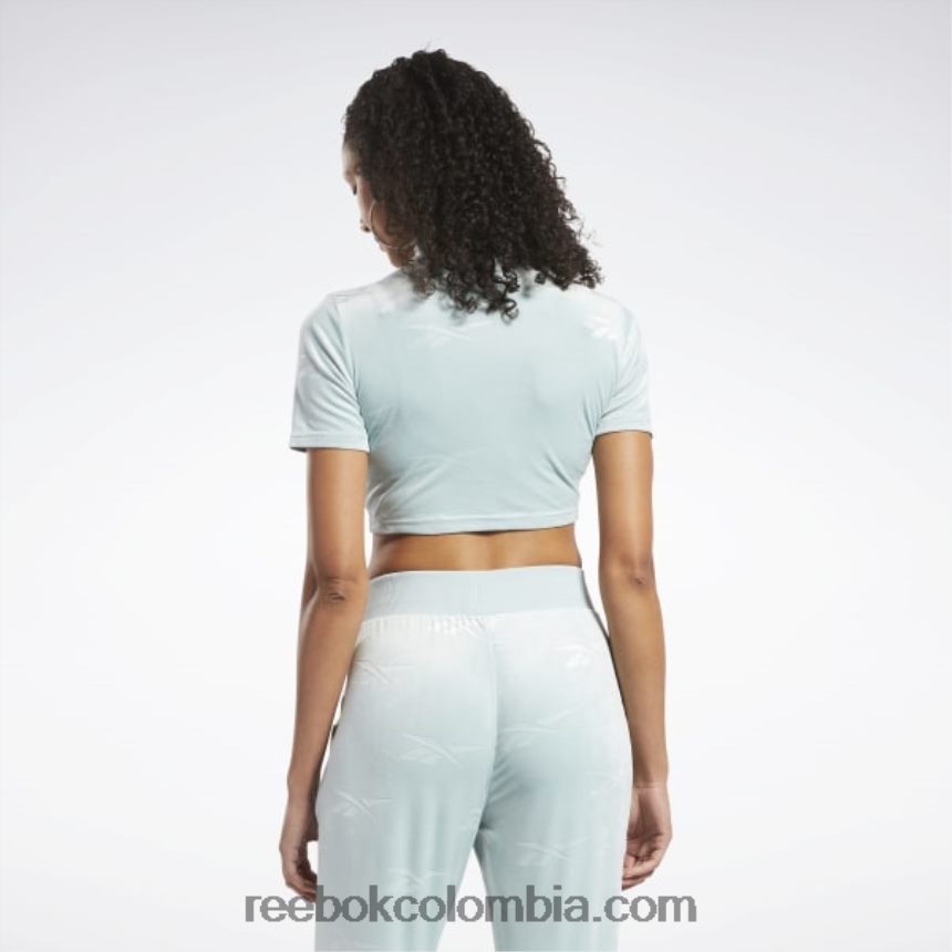 mujer gris junto al mar top clásico de energía ajustado Reebok D260LP887
