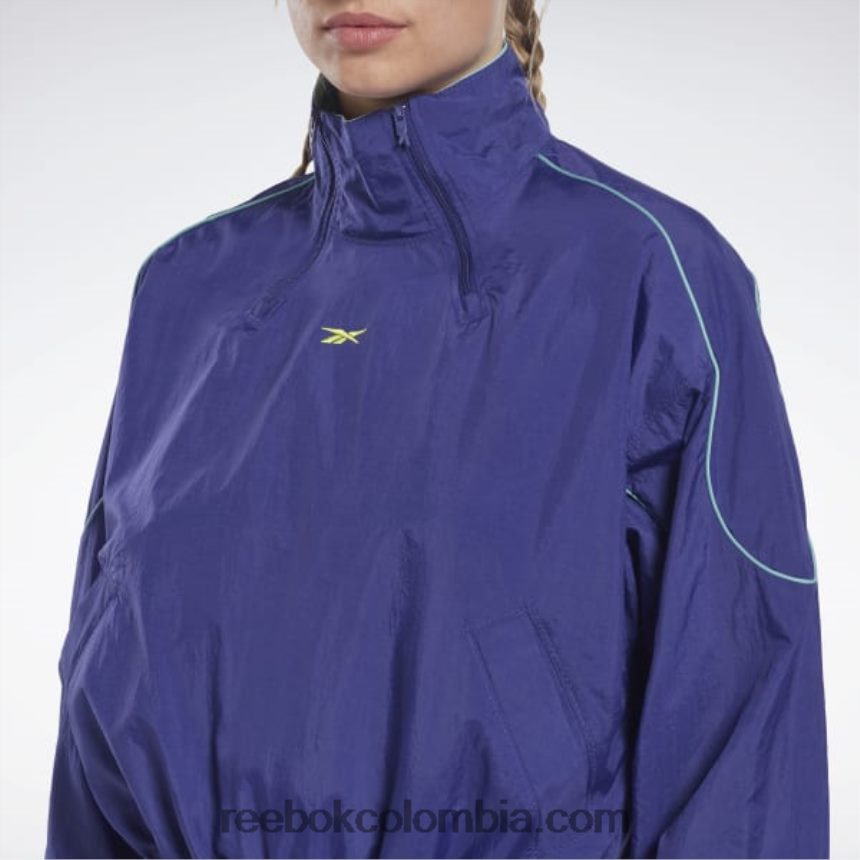 mujer morado negrita vestido playero tejido Les Mills Reebok D260LP487