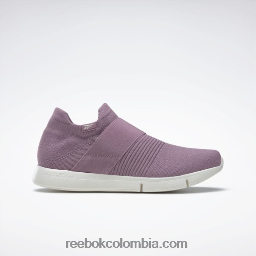 mujer lila infundida/tiza zapatos sin cordones de mujer daystart onlux Reebok D260LP458