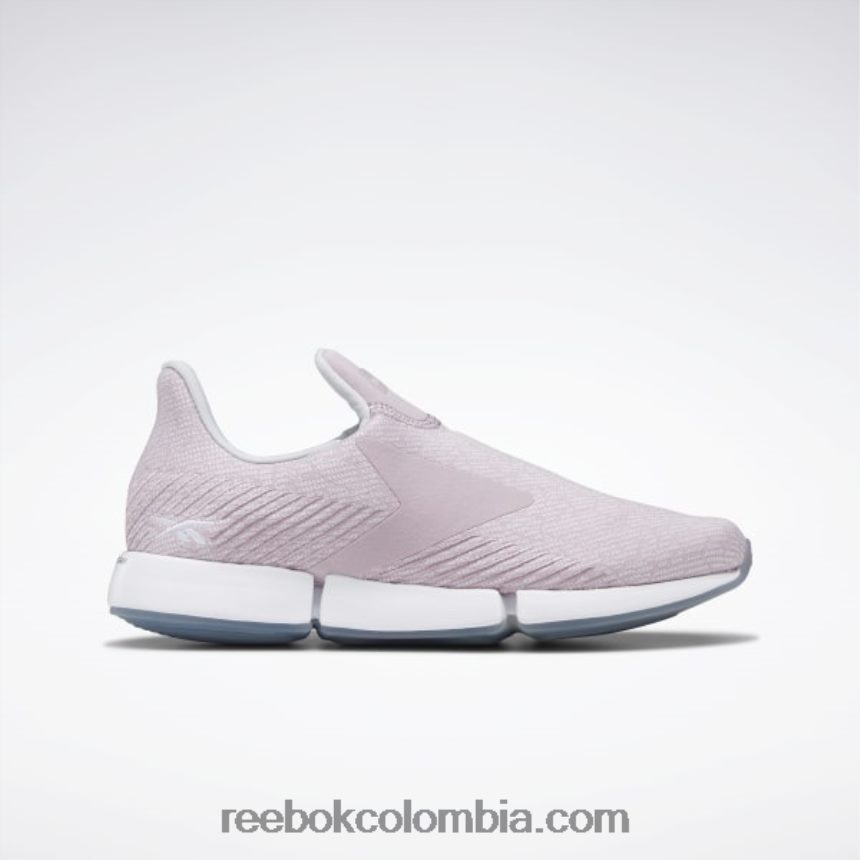 mujer lila infundido/gris puro 2/blanco zapatos de mujer sin cordones dailyfit dmx Reebok D260LP927