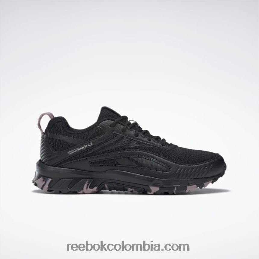 mujer negro núcleo/gris puro 3/lila infundido ridgerider 6 zapatos Reebok D260LP930