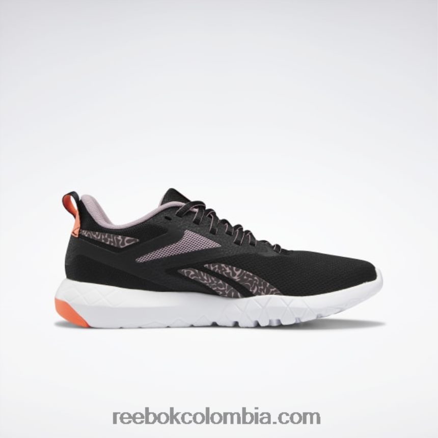 mujer Núcleo negro/lila infundido/llamarada naranja zapatillas de entrenamiento flexagon force 4 mujer Reebok D260LP254