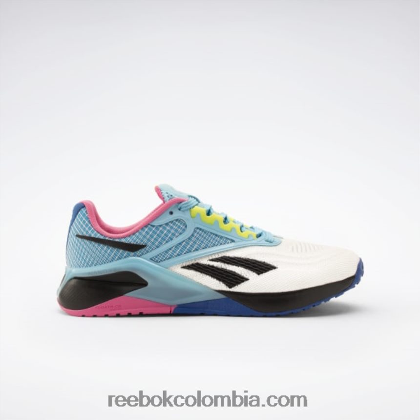 mujer azul digital/tiza/rosa verdadero zapatillas de entrenamiento nano x2 para mujer Reebok D260LP20