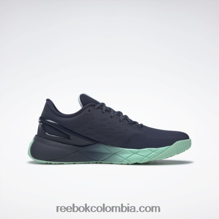 mujer azul marino vectorial/resplandor ópalo/menta indirecta zapatillas de entrenamiento nanoflex tr mujer Reebok D260LP469