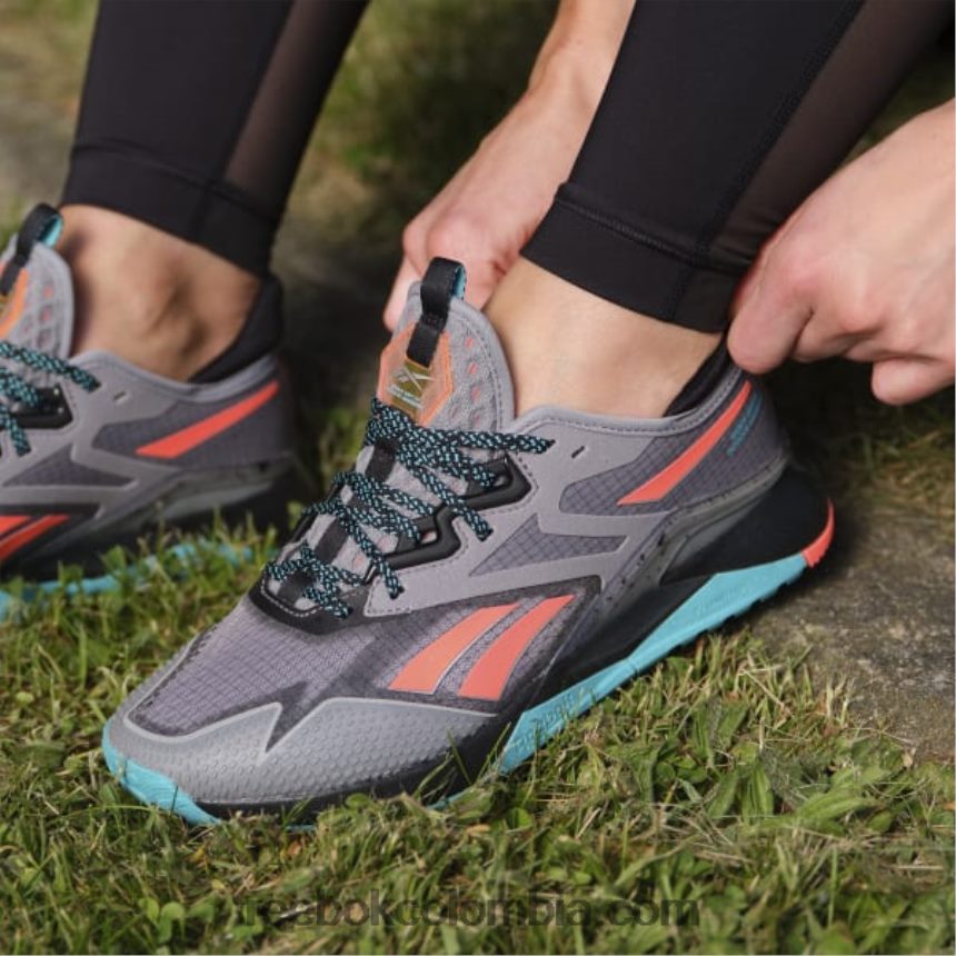 mujer bengala naranja/núcleo negro/ácido solar amarillo zapatillas de entrenamiento mujer nano x2 tr adventure Reebok D260LP248