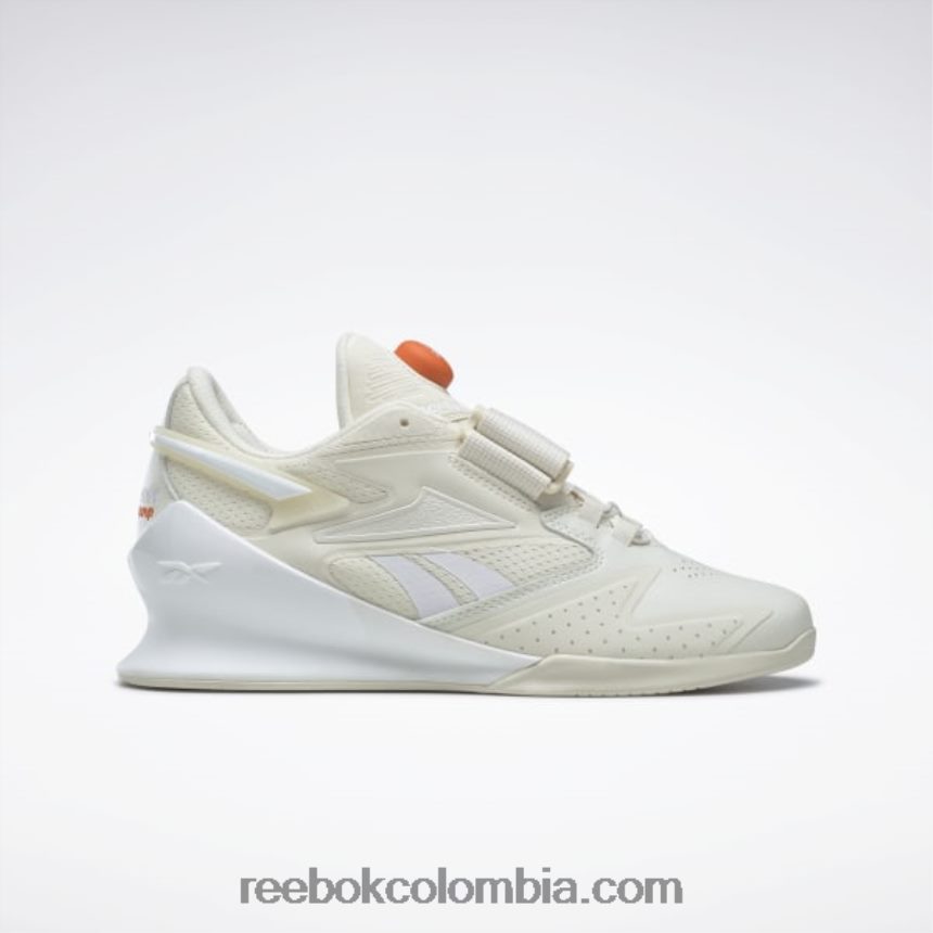 mujer blanco clásico/blanco ftwr/naranja aplastante s23-r zapatos de levantamiento de pesas para mujer legacy lifter iii Reebok D260LP137