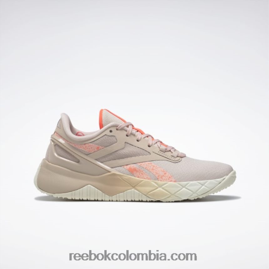 mujer crudo suave/coral cañón/llamarada naranja zapatillas de entrenamiento nanoflex tr mujer Reebok D260LP297