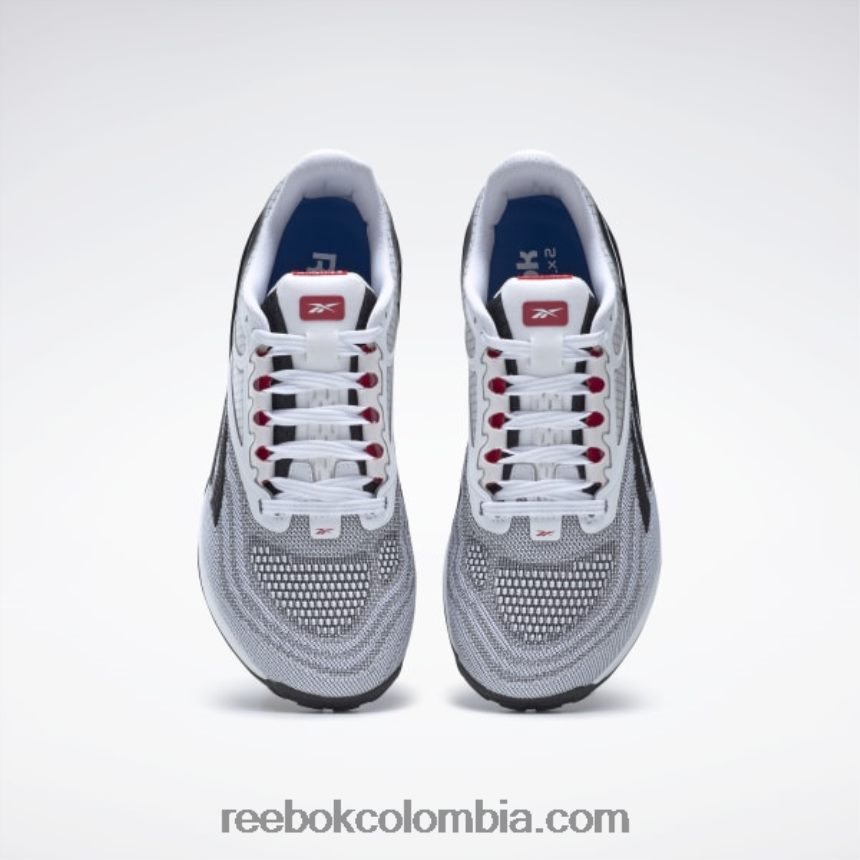 mujer ftwr blanco/núcleo negro/vector rojo zapatillas de entrenamiento nano x2 para mujer Reebok D260LP188