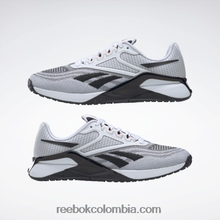 mujer ftwr blanco/núcleo negro/vector rojo zapatillas de entrenamiento nano x2 para mujer Reebok D260LP188